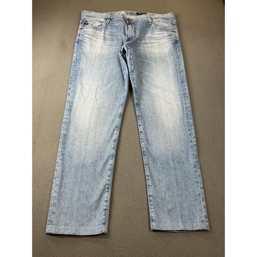 AG Adriano Goldschmied Jeans Mens 34x32 Blue Straight Slim Tellis Modern Slim